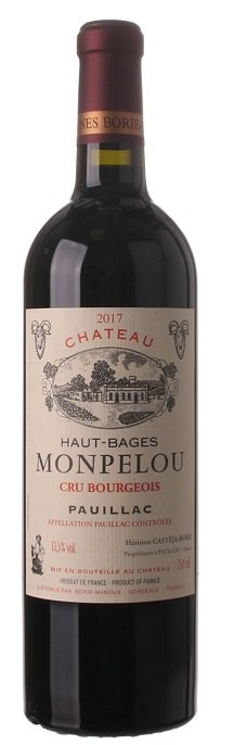 Bordeaux Château HAUT-BAGES MONPELOU 0,75L, AOC, Cru Bourgeois, r2017, cr, su