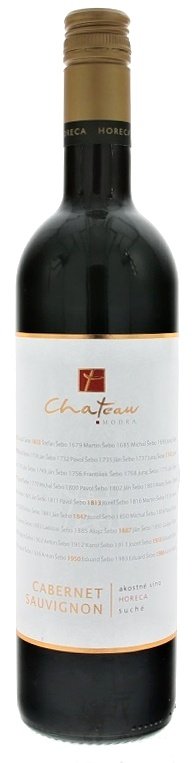 Château Modra Horeca Cabernet Sauvignon 0,75L, r2018, ak, cr, su, sc