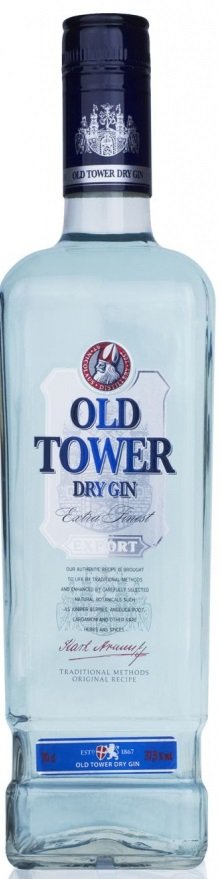 Old Tower Dry Gin 37,5 % 0,7L, gin