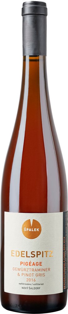 Špalek Edelspitz PIGEAGE Gewurztraminer - Pinot Gris, BIO 0,75L, r2016, vin, bl, su