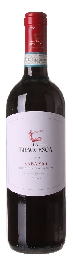 La Braccesca Sabazio Rosso di Montepulciano 0,75L, DOC, r2019, cr, su