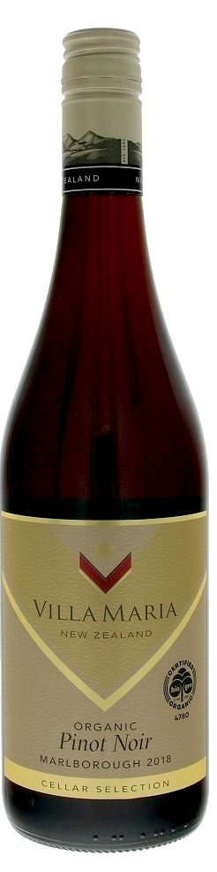 Villa Maria Cellar Selection Pinot Noir Organic 0,75L, r2018, cr, su