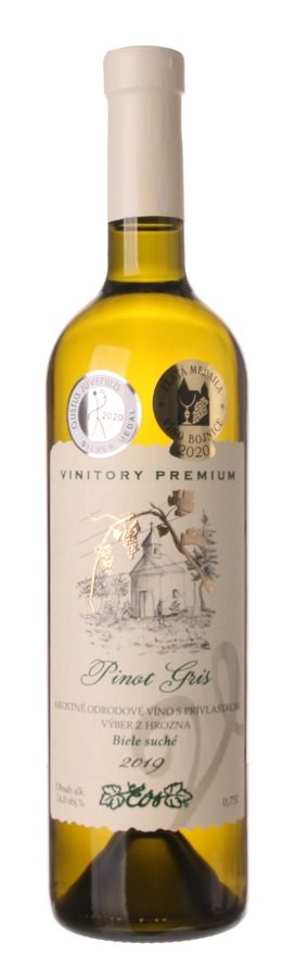 VVD Vinitory Premium Pinot Gris 0,75L, r2019, vzh, bl, su