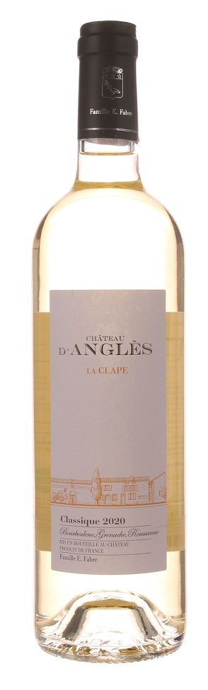 Château d'Angles Classique Blanc La Clape 0,75L, AOC, r2020, bl, su