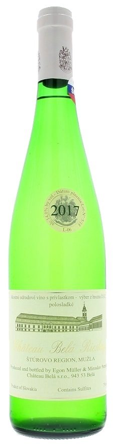 Château Belá Riesling  L06 0,75L, r2017, vzh, bl, plsl