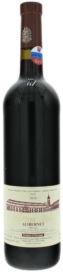 Château Belá Alibernet 0,75L, r2016, nz, cr, su