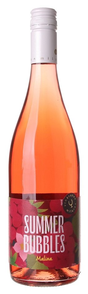 Miluron Summer Bubbles Malina 0,75L, sytper, ruz, plsl, sc