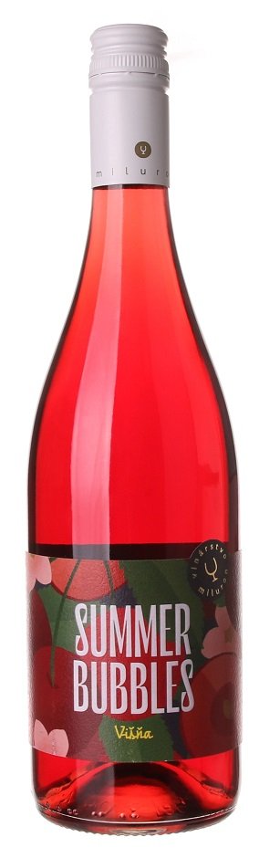 Miluron Summer Bubbles Višňa 0,75L, sytper, ruz, plsl, sc