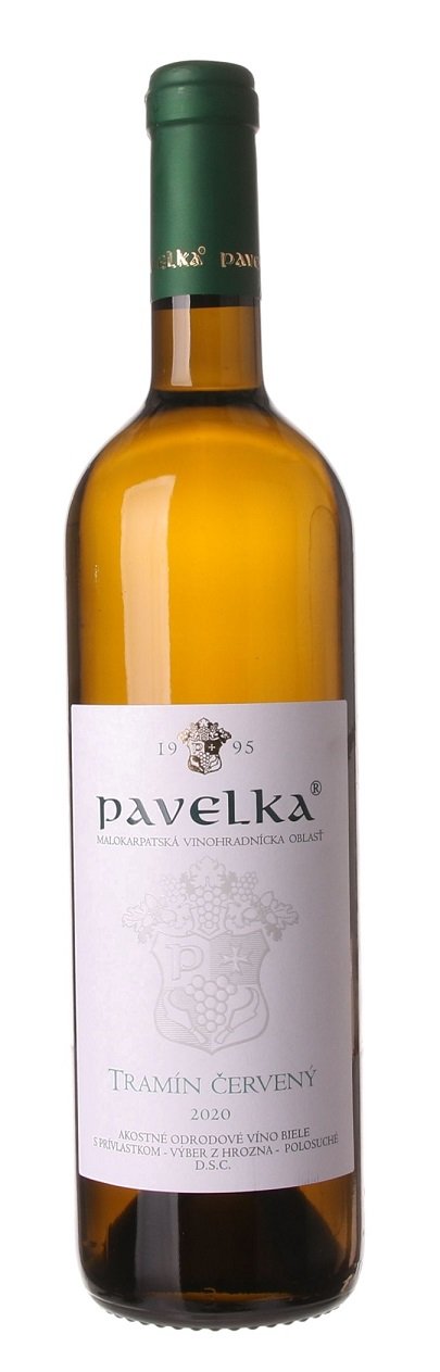 Pavelka Tramín červený 0,75L, r2020, vzh, bl, plsu