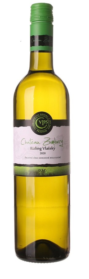 Pavelka Château Zumberg Rizling vlašský 0,75L, r2020, ak, bl, su, sc