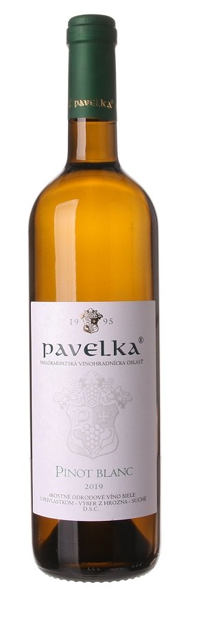 Pavelka Pinot blanc 0,75L, r2019, vzh, bl, su