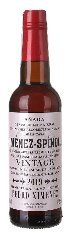 Ximénez-Spínola Pedro Ximénez Vintage 0,375L, VDM, r2019, vin, bl, sl
