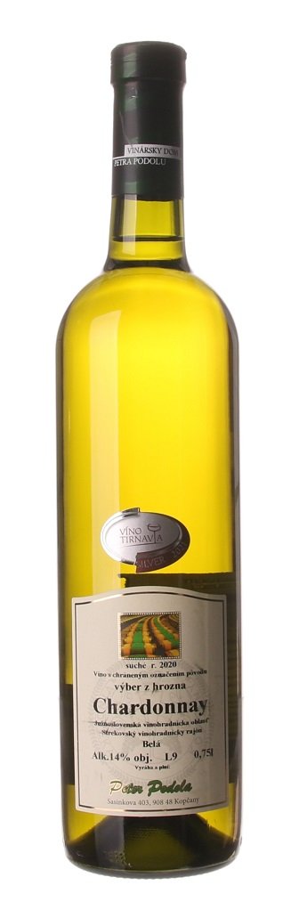 Peter Podola Chardonnay 0,75L, r2020, vzh, bl, su