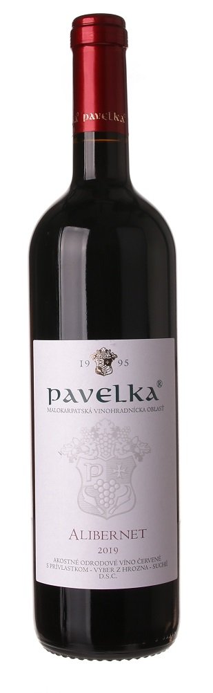 Pavelka Alibernet 0,75L, r2019, vzh, cr, su