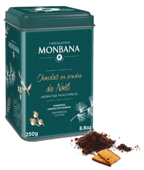 Monbana Vianočná čokoláda v prášku s príchuťou perníkového korenia 230 g