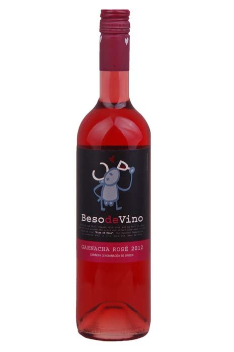 Beso de Vino Garnacha Rosé 0,75L, DO, r2012, ak, ruz, su