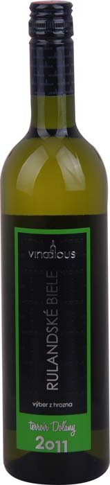 Víno DIOUS Rulandské biele Doľany 0,75L, r2011, vzh, bl, su