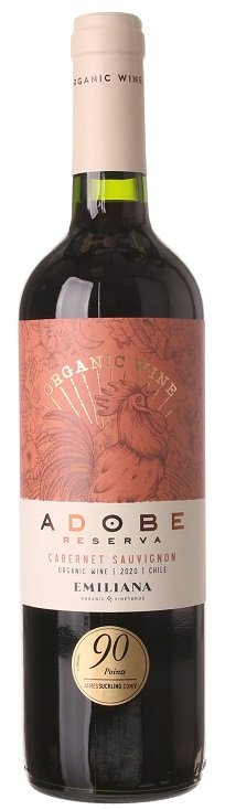 Emiliana Adobe Cabernet Sauvignon BIO 0,75L, r2020, cr, su