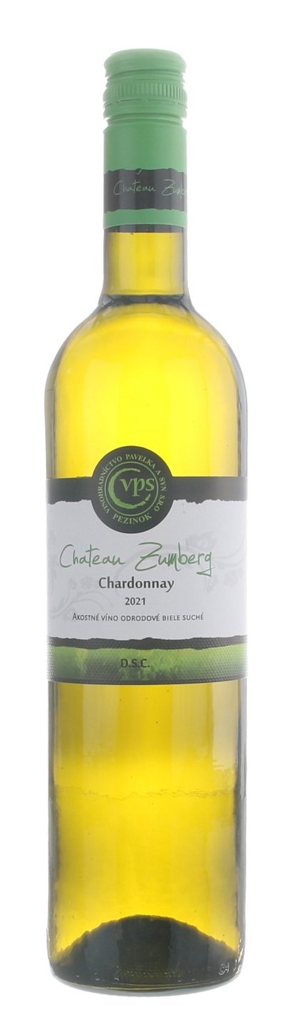 Pavelka Château Zumberg Chardonnay 0,75L, r2021, ak, bl, su, sc