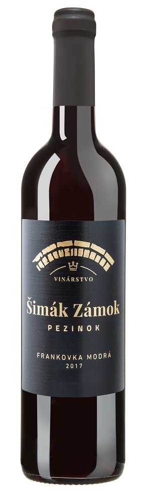 Šimák Zámok Pezinok Frankovka modrá 0,75L, r2017, ak, cr, su