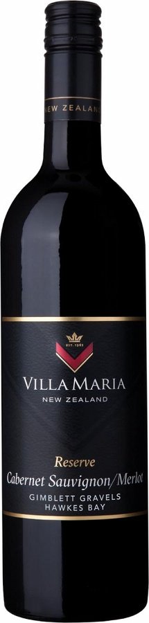 Villa Maria Reserve Cabernet Sauvignon - Merlot Gimblett Gravels 0,75L, r2018, cr, su, sc