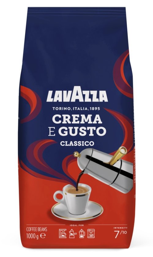 Lavazza Retail Crema e Gusto Classico, 1000 g,zrnzm, ochr