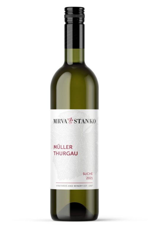 Mrva & Stanko Müller Thurgau, Mojmírovce 0,75L, r2021, vin, bl, su, sc