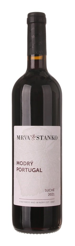 Mrva & Stanko Modrý Portugal, Dolné Orešany 0,75L, r2021, cr, su