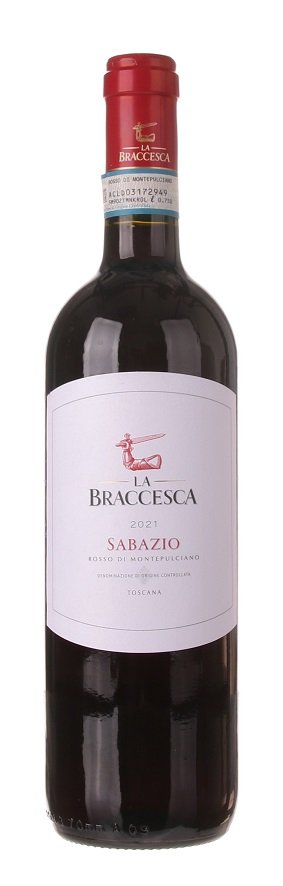 La Braccesca Sabazio Rosso di Montepulciano 0,75L, DOC, r2021, cr, su