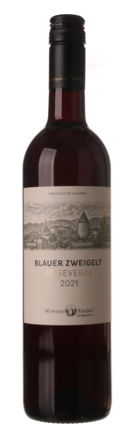 Winzer Krems Blauer Zweigelt St.Severin 0,75L, PDO, r2021, cr, su, sc