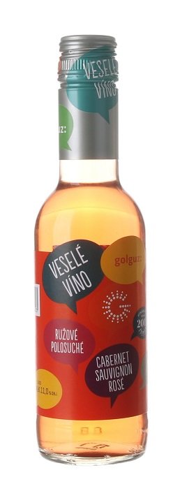 Golguz Veselé víno Cabernet Sauvignon Rosé 0,25L, r2020, ak, ruz, plsu, sc