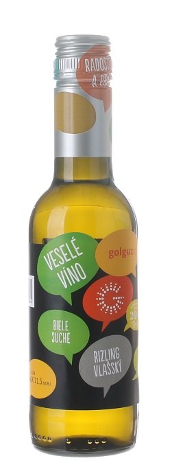 Golguz Veselé víno Rizling vlašský 0,25L, r2020, ak, bl, su, sc