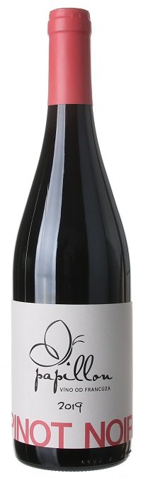 Papillon Víno od Francúza Pinot Noir, BIO 0,75L, r2019, vin, cr, su