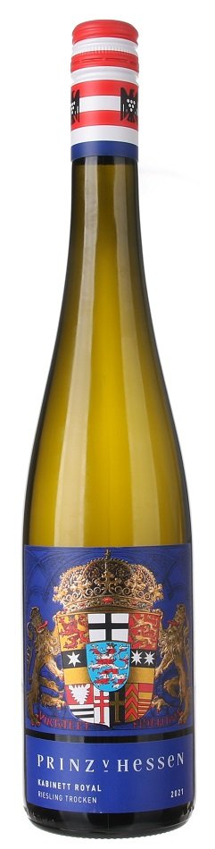 Prinz von Hessen Riesling Kabinett Royal trocken 0,75L, PDO, r2021, kab, bl, su, sc