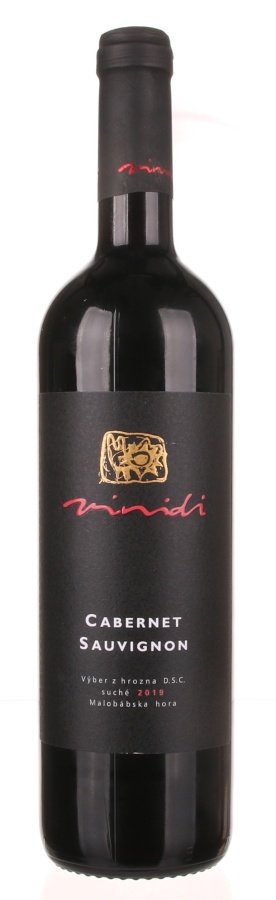 Vinidi Cabernet Sauvignon 0,75L, r2019, vzh, cr, su