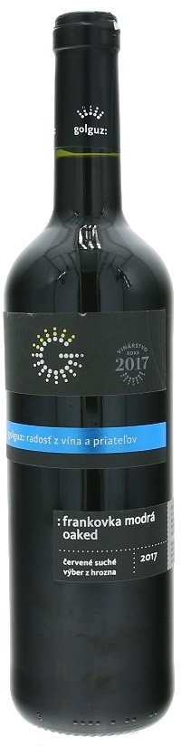 Golguz Frankovka modrá 0,75L, r2017, vzh, cr, su