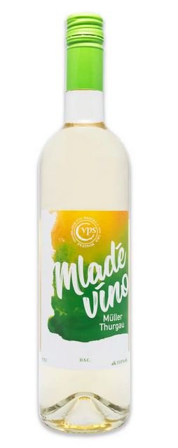 Pavelka Mladé víno Müller Thurgau 0,75L, r2022, ak, bl, su