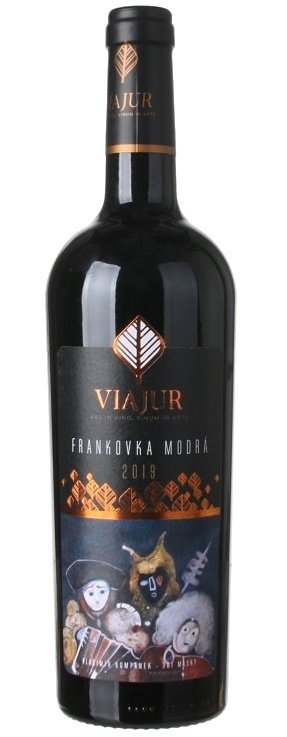 VIAJUR ARS IN VINO, VINUM IN ARTE Frankovka modrá 0,75L, r2019, ak, cr, su