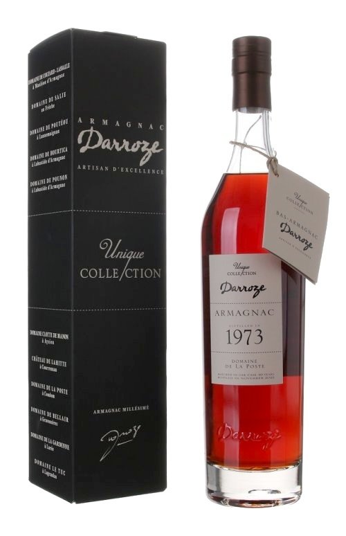 Darroze Ténareze Armagnac Unique Collection 1973 Domaine de la Poste 48,5% 0,7L, AOC, arm, DB