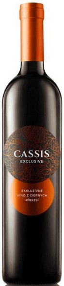 Château Topoľčianky Cassis exclusive víno z čiernych ríbezlí 0,5L, ovvin, cr, plsl