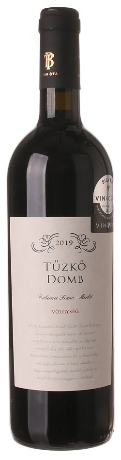 Tűzkő Birtok Domb Cabernet Franc - Merlot 0,75L, DOC, r2019, cr, su