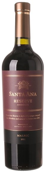 Santa Ana Reserve Malbec 0,75L, r2021, cr, su