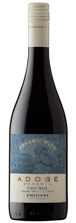 Emiliana Adobe Pinot Noir BIO 0,75L, r2021, cr, su, sc