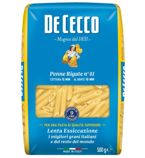 DE CECCO semolinové cestoviny Penne Rigate N41, 500 g