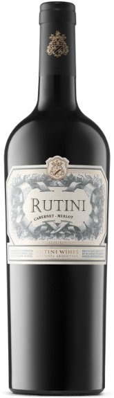 Rutini Collección Cabernet -Merlot 0,75L, r2020, cr, su