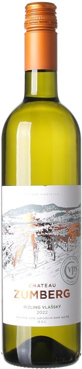 Pavelka Château Zumberg Rizling vlašský 0,75L, r2022, ak, bl, su, sc