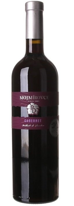 PD Mojmírovce Cabernet Sauvignon 0,75L, r2018, ak, cr, su