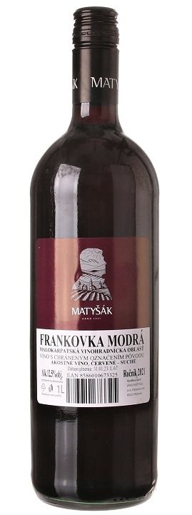 Matyšák Frankovka modrá 1L, r2021, ak, cr, su, sc