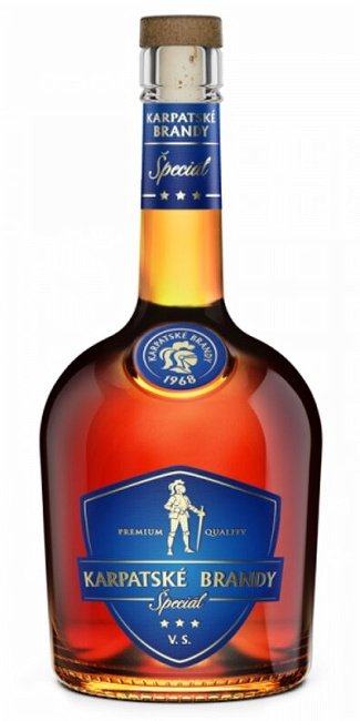 Karpatské brandy špeciál VS 38% 0,7L, brandy