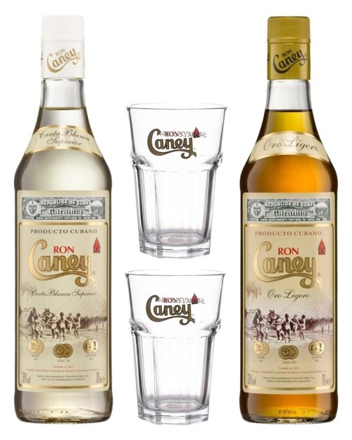 Set 2x rum Caney + 2 poháre grátis